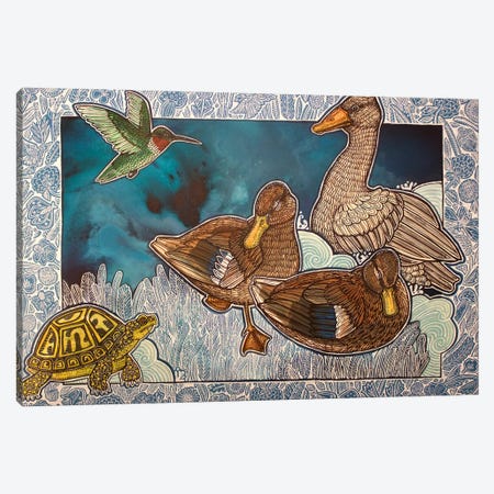 Dreaming Ducks Canvas Print #LSH615} by Lynnette Shelley Canvas Art Print