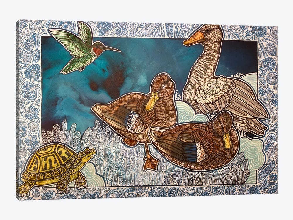 Dreaming Ducks by Lynnette Shelley 1-piece Canvas Print