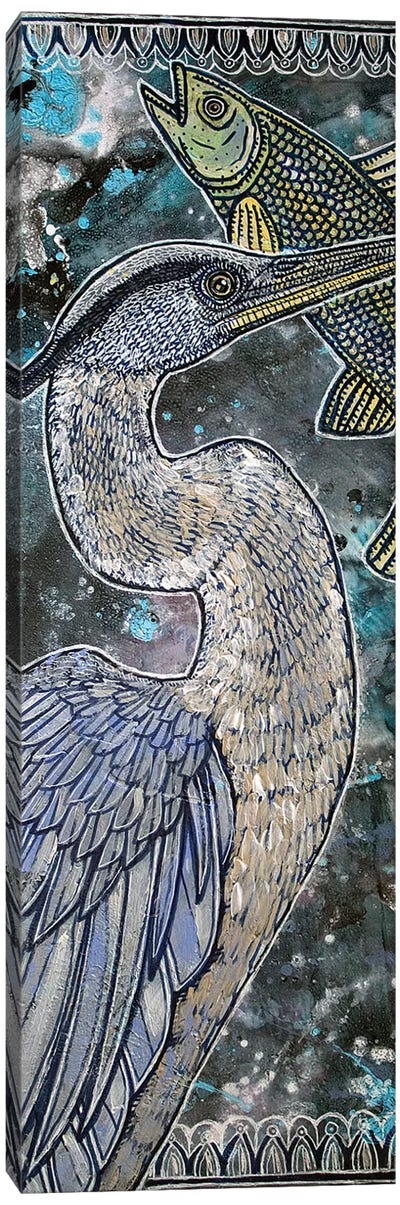 Night Fishing Canvas Art Print - Lynnette Shelley
