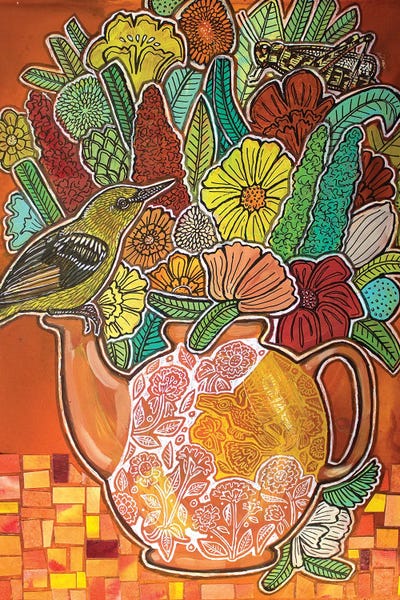 Ginger Tea by Lynnette Shelley framed canvas print