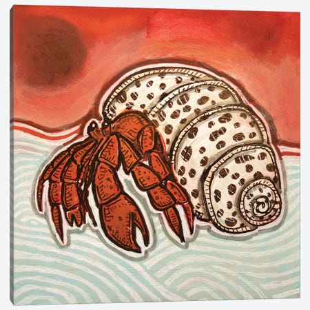 A Crabby Day Canvas Print #LSH631} by Lynnette Shelley Canvas Wall Art