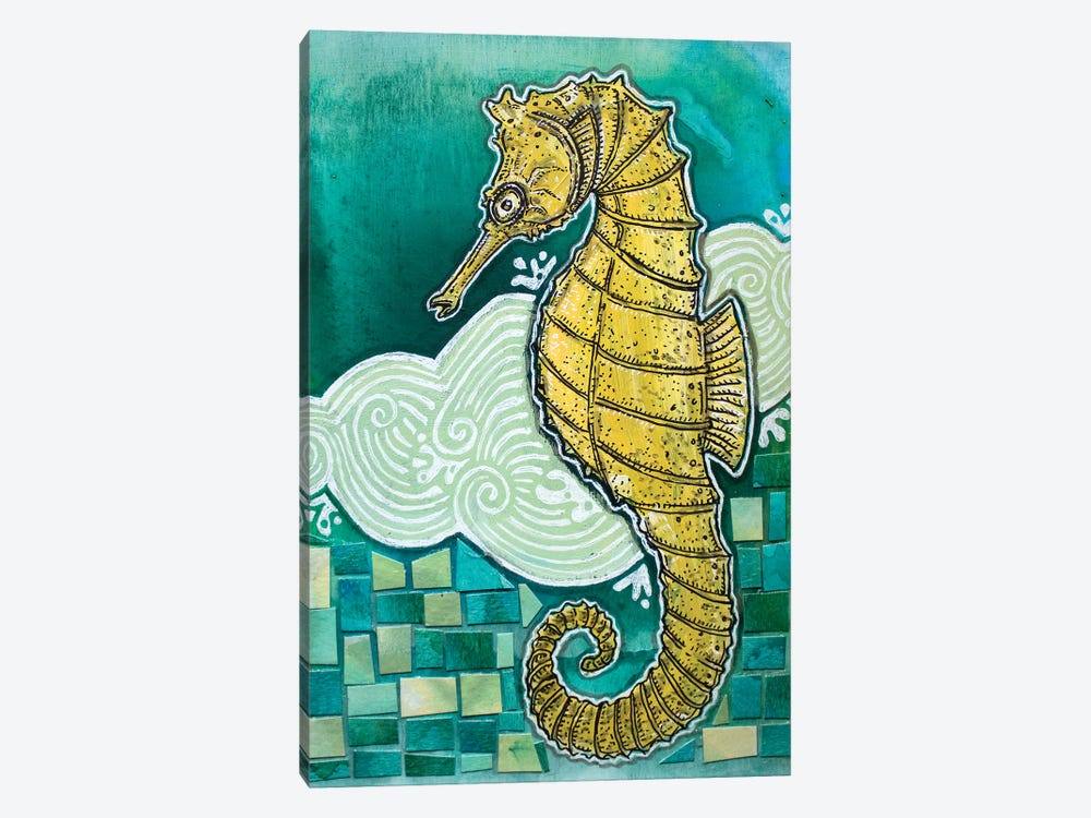 Shy Seahorse by Lynnette Shelley 1-piece Art Print