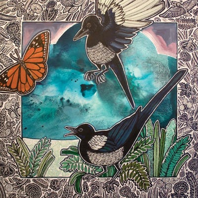 Tattletale II by Lynnette Shelley framed wall art