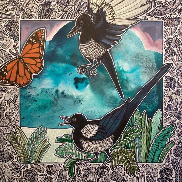 Crows: Tattletale II by Lynnette Shelley