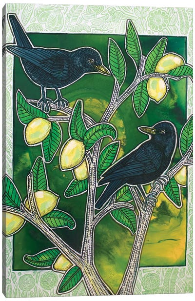 Sour Times Canvas Art Print - Lemon & Lime Art