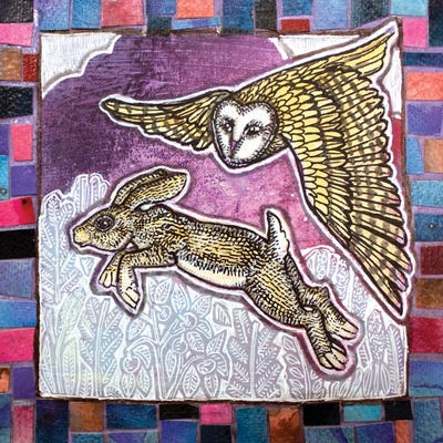 Leap Of Fate by Lynnette Shelley framed canvas print