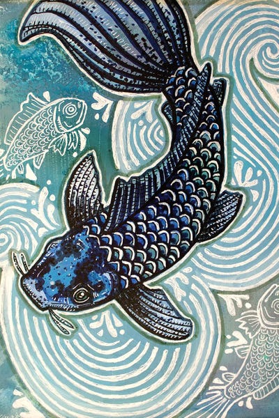 Koi: Blue Koi by Lynnette Shelley