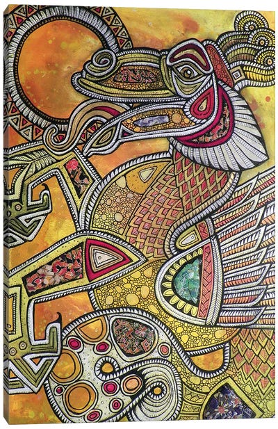 Sun Eater Canvas Art Print - Dragon Art