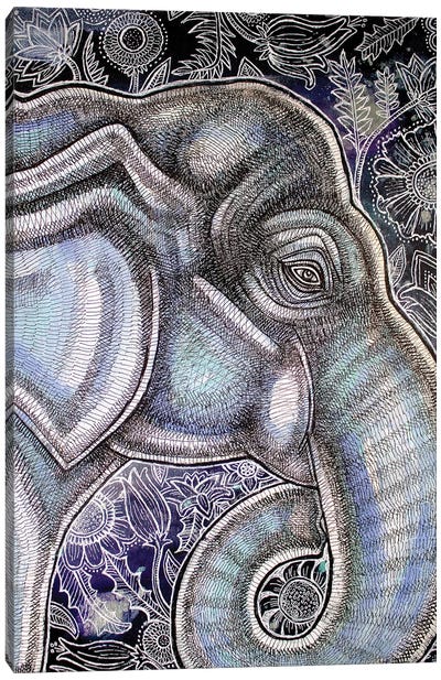 The Elephants Garden Canvas Art Print - Lynnette Shelley