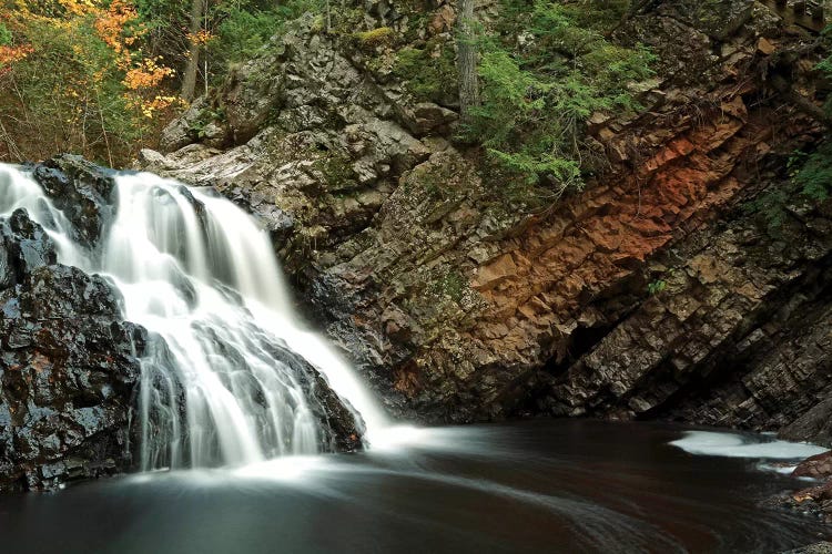 Waterfall In Autumn, Nova Scotia, Canada - Horizontal