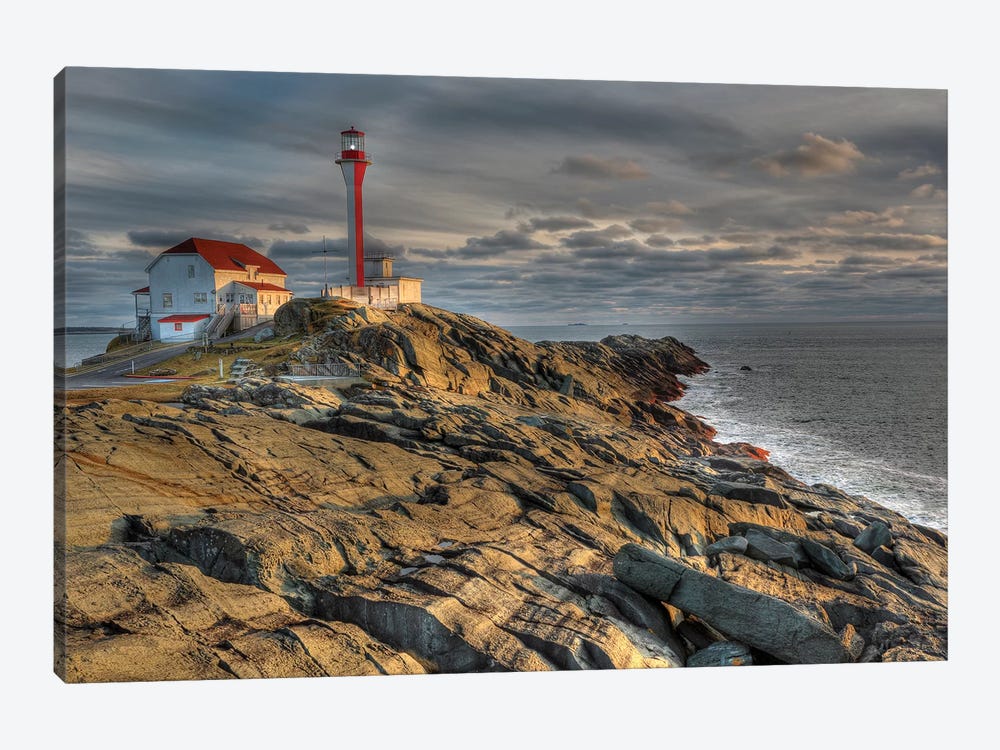 Cape Forchu Lightstation, Yarmouth, Nova Scotia, Gulf Of Maine, Canada by Scott Leslie 1-piece Canvas Wall Art