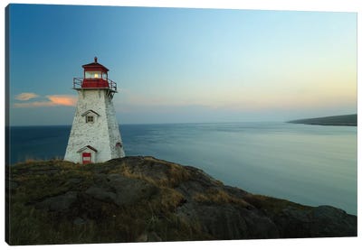 Lighthouse, Long Island, Bay Of Fundy, Canada Canvas Art Print - Sea & Sky