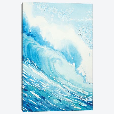 The Wave Canvas Print #LSM100} by Luisa Millicent Canvas Wall Art