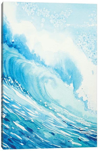 The Wave Canvas Art Print - Luisa Millicent