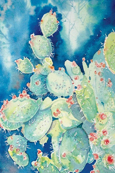 Cacti: Topanga Prickly Pear Cactus by Luisa Millicent