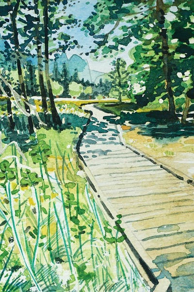 Trees: Yosemite Valley Trail by Luisa Millicent