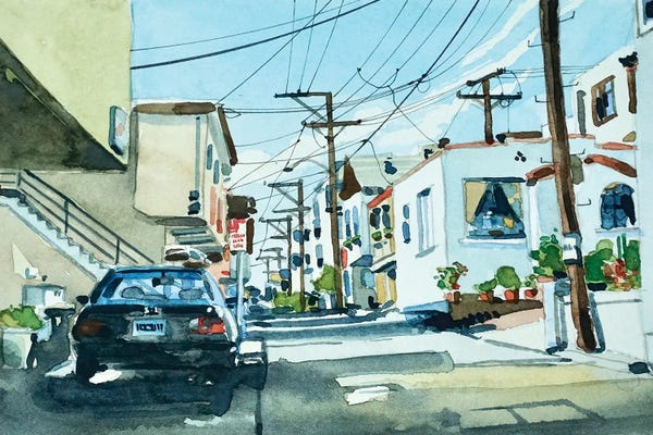 Manhattan Beach: Manhattan Beach 30th Place by Luisa Millicent