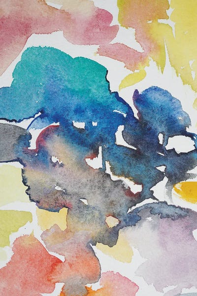 Abstract Flowers by Luisa Millicent canvas print