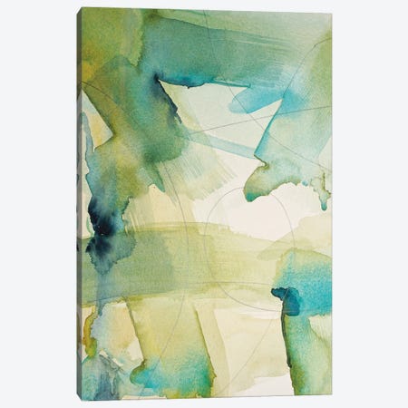 Abstract Greens Canvas Print #LSM19} by Luisa Millicent Canvas Print