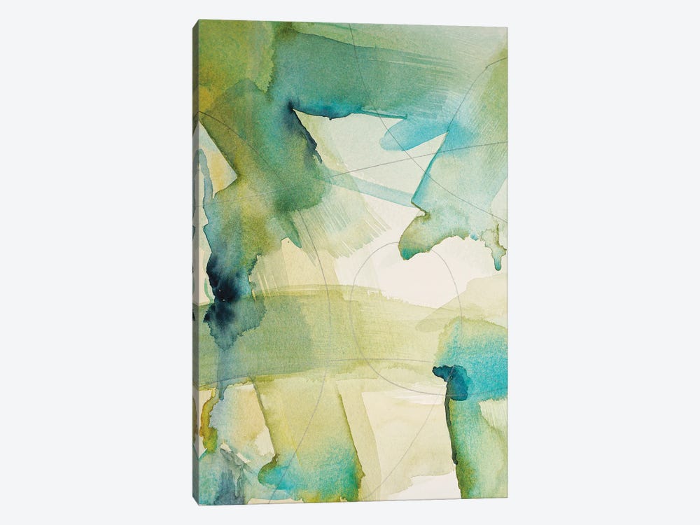 Abstract Greens by Luisa Millicent 1-piece Art Print