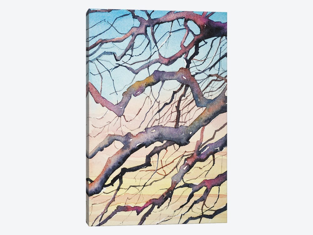 Sunset Branches by Luisa Millicent 1-piece Canvas Print