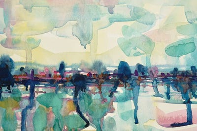 Abstract Lake by Luisa Millicent art print