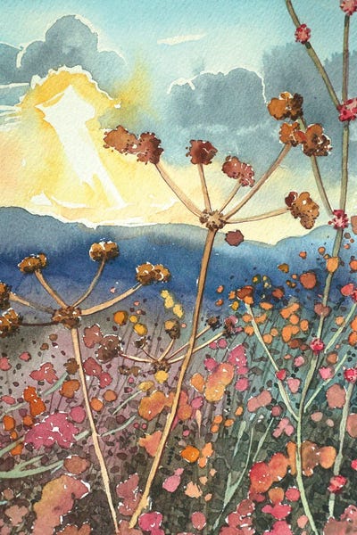 Luisa Millicent: Winter Seed Heads In Tuna Canyon by Luisa Millicent