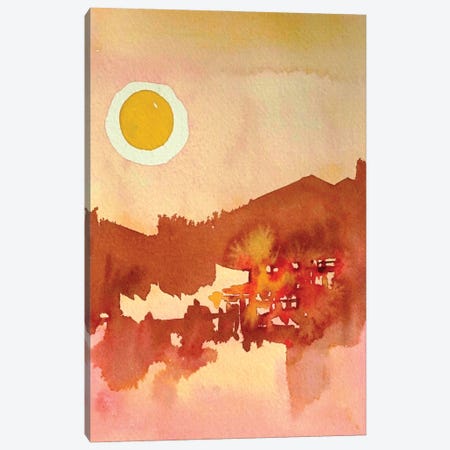 Lake Inferno Canvas Print #LSM209} by Luisa Millicent Art Print
