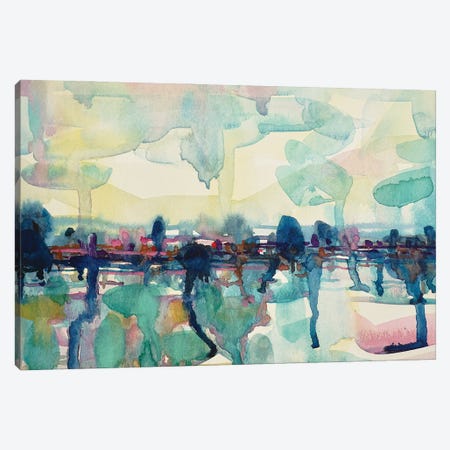 Abstract Lake Canvas Print #LSM20} by Luisa Millicent Canvas Wall Art