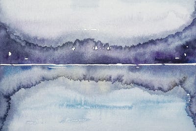 Purple Lake by Luisa Millicent canvas print