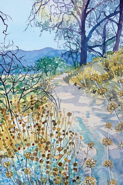 Fall Morning Trail by Luisa Millicent acrylic art print