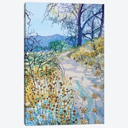Fall Morning Trail Canvas Print #LSM234} by Luisa Millicent Canvas Print