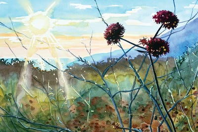 After The Rain Tuna Canyon by Luisa Millicent art print