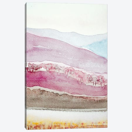 Abstract Purple Hills Canvas Print #LSM23} by Luisa Millicent Canvas Wall Art