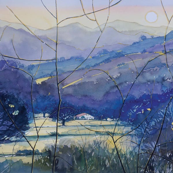 Luisa Millicent: Winter Afternoon At King Gillette Ranch by Luisa Millicent