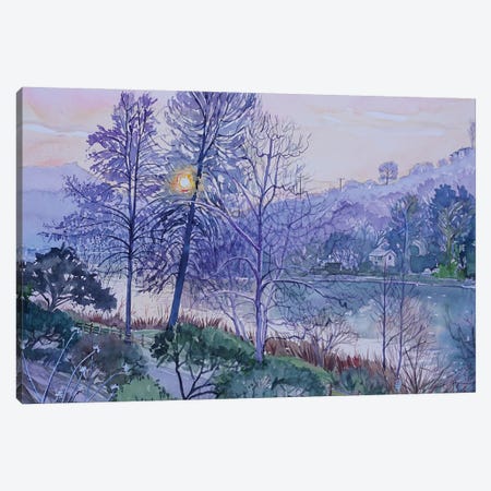The View Over Lake Vista Canvas Print #LSM250} by Luisa Millicent Canvas Artwork