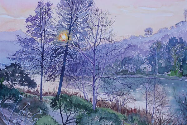 Luisa Millicent: The View Over Lake Vista by Luisa Millicent