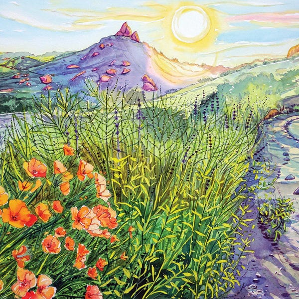Luisa Millicent: Rocky Oaks Springtime by Luisa Millicent