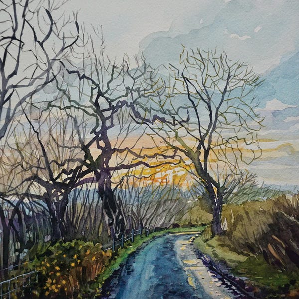 Luisa Millicent: Winter Lane by Luisa Millicent