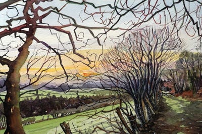 Sunset On The Way Home by Luisa Millicent art print