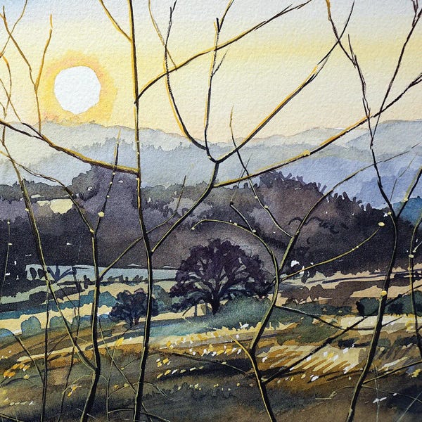 Luisa Millicent: King Gillette Ranch Sunset by Luisa Millicent