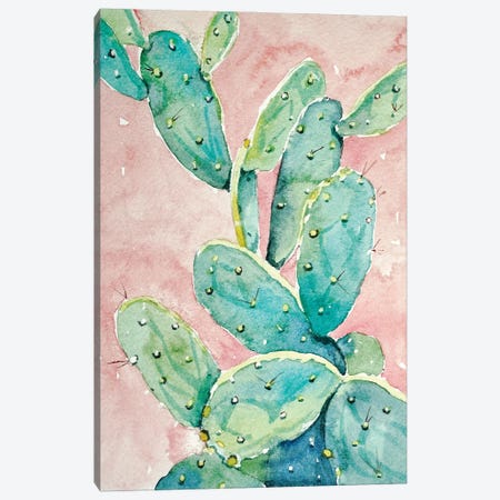 Garden Cactus Canvas Print #LSM33} by Luisa Millicent Canvas Print