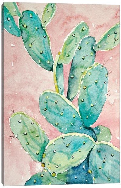 Garden Cactus Canvas Art Print - Luisa Millicent