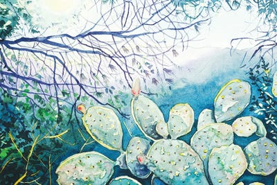 Canyon View - Spring by Luisa Millicent art print