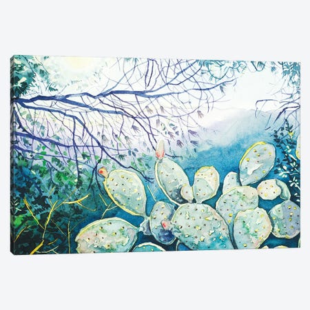 Canyon View - Spring Canvas Print #LSM34} by Luisa Millicent Canvas Artwork