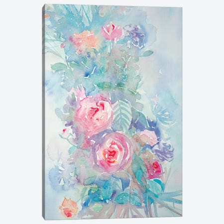 Floral Bouquet Canvas Print #LSM44} by Luisa Millicent Art Print
