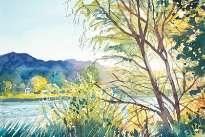 Fall - Malibou Lake by Luisa Millicent art print