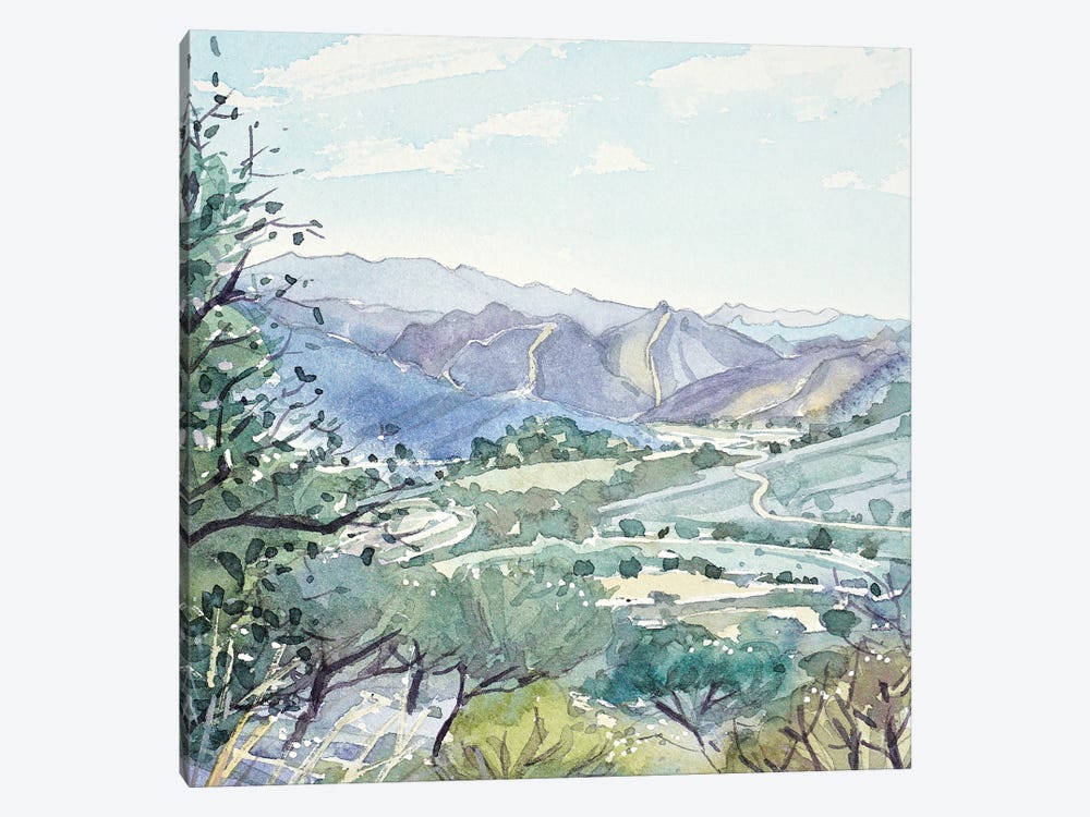 Malibu Creek From Las Virgenes Valley by Luisa Millicent 1-piece Canvas Art