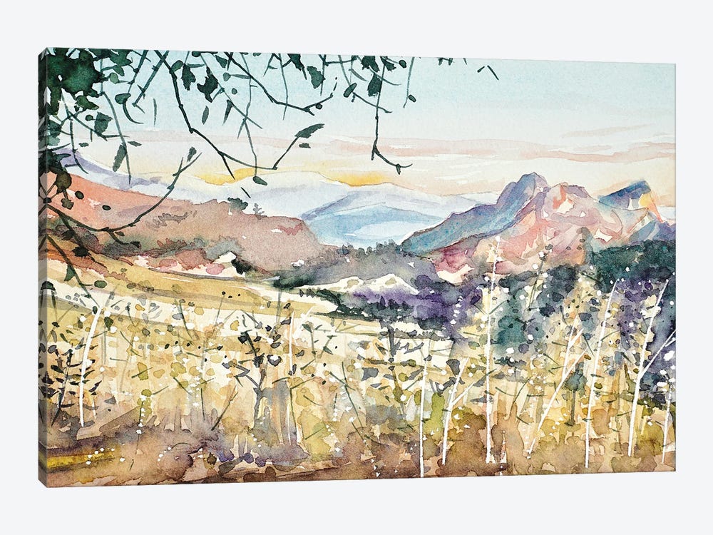 Malibu Creek - Dusk by Luisa Millicent 1-piece Canvas Print