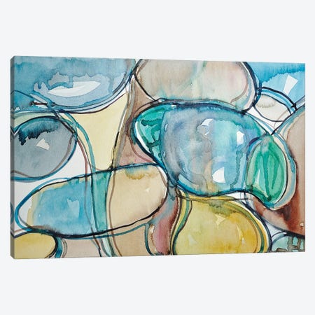 Patterns With Pebbles Canvas Print #LSM68} by Luisa Millicent Canvas Artwork